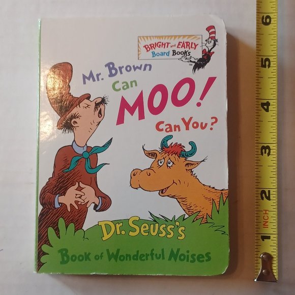 Mr.Brown Can Moo! Can You? Dr. Seuss's Book of Wonderful Noises 1996 Board Book - Picture 1 of 12